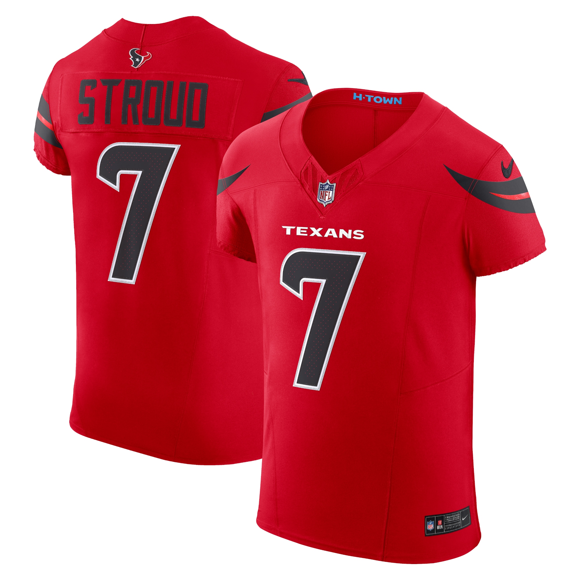Men's Houston Texans C.j. Stroud Red Alternate Vapor F.u.s.e. Elite Jersey Js4505
