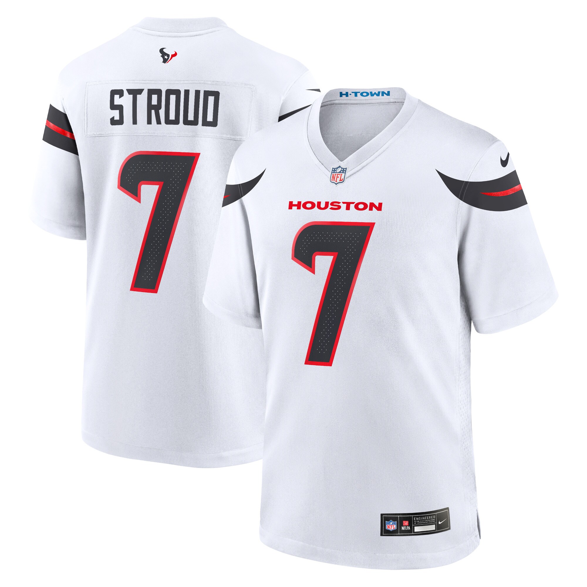 Men's Houston Texans C.j. Stroud White Game Jersey Js4531