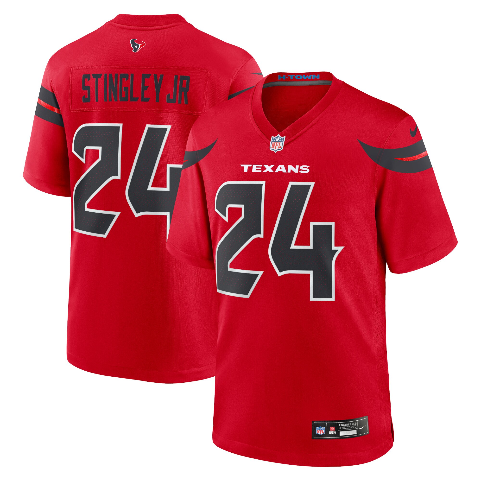 Men's Houston Texans Derek Stingley Jr. Red Alternate Game Jersey Js2960