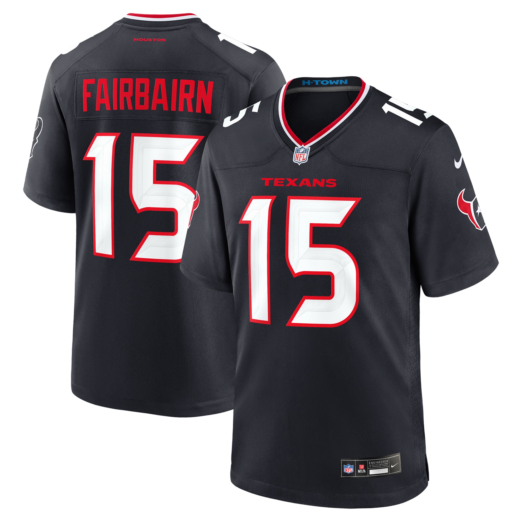 Men's Houston Texans Ka'imi Fairbairn Navy Team Game Jersey Js6501