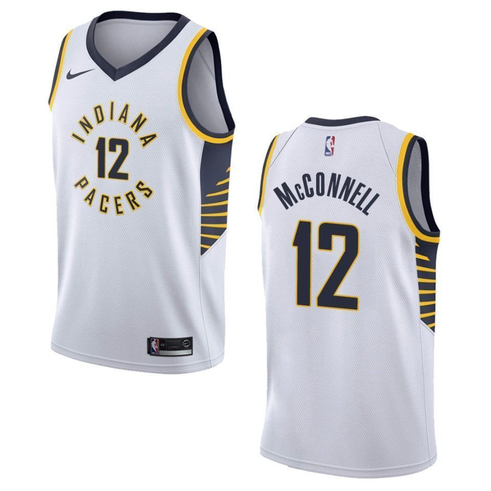 Men's Indiana Pacers 12 T.j. Mcconnell Association Swingman Jersey - White