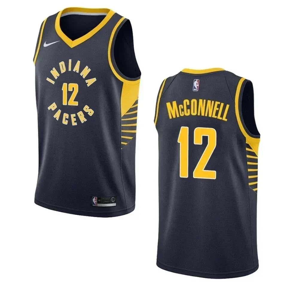Men's Indiana Pacers 12 T.j. Mcconnell Icon Swingman Jersey - Navy