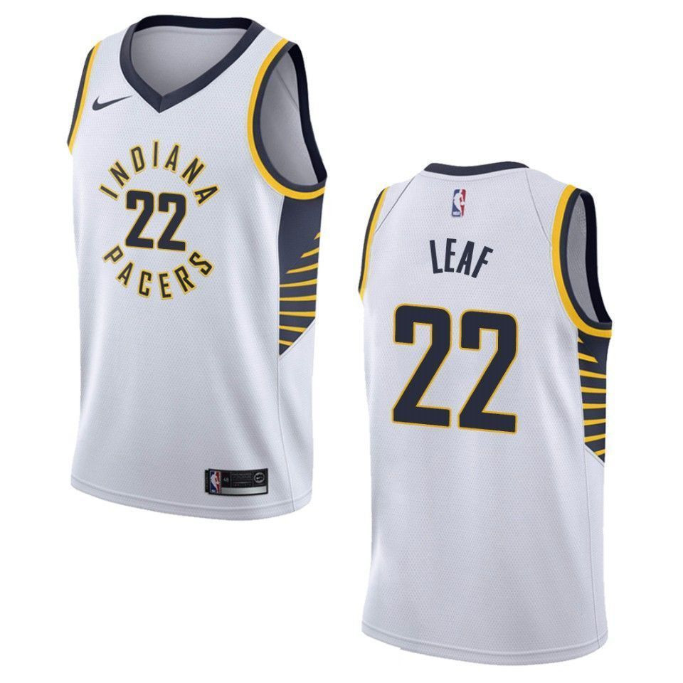 Men's Indiana Pacers 22 T.j. Leaf Association Swingman Jersey - White