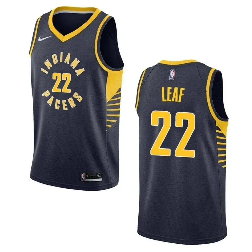Men's Indiana Pacers 22 T.j. Leaf Icon Swingman Jersey - Navy