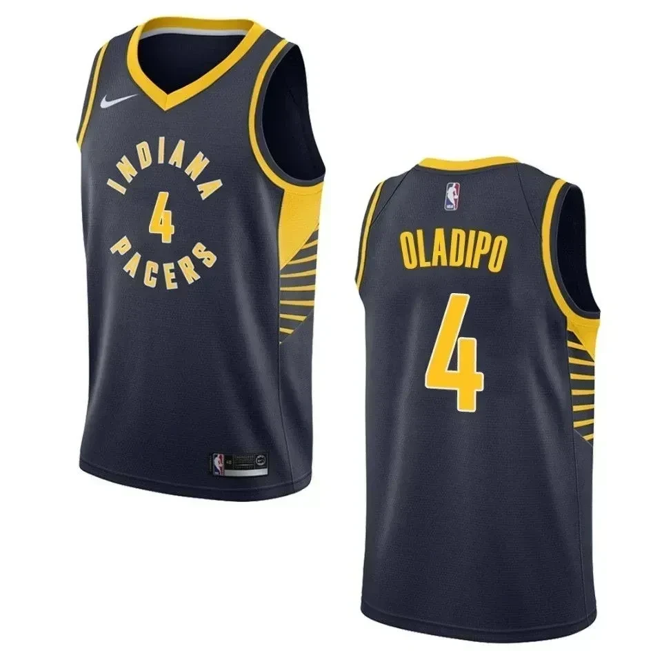 Men's Indiana Pacers 4 Victor Oladipo Icon Swingman Jersey - Navy