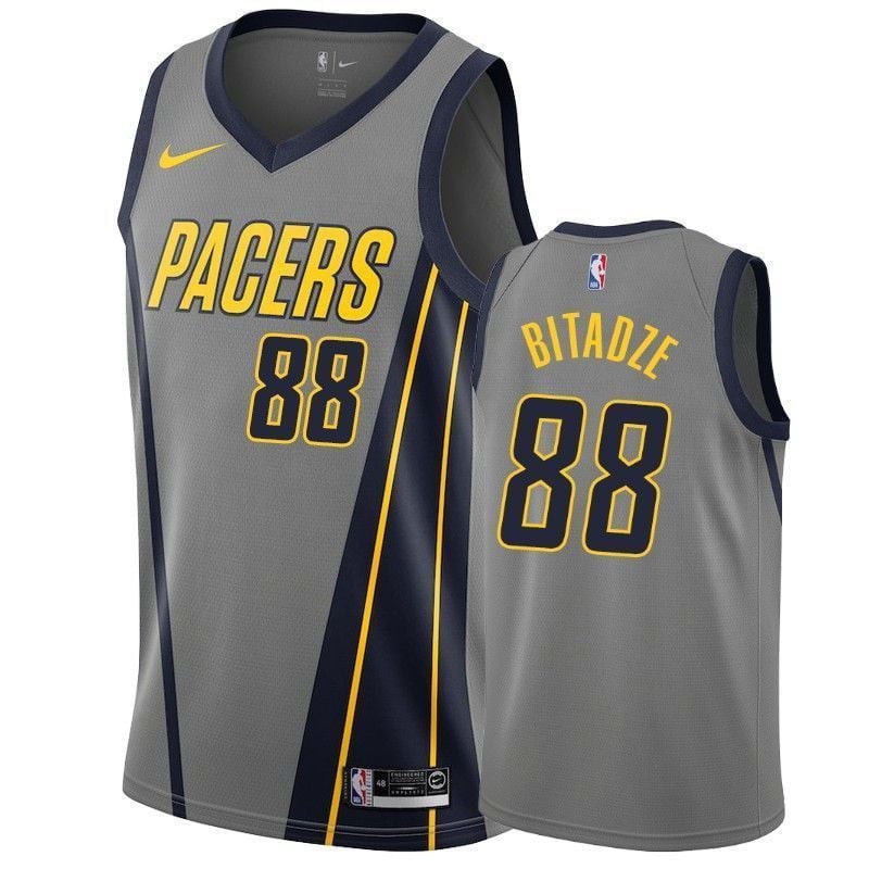 Men's Indiana Pacers Goga Bitadze 88 City Men's Jersey