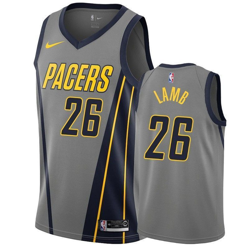 Men's Indiana Pacers Jeremy Lamb 26 City Men's Jersey
