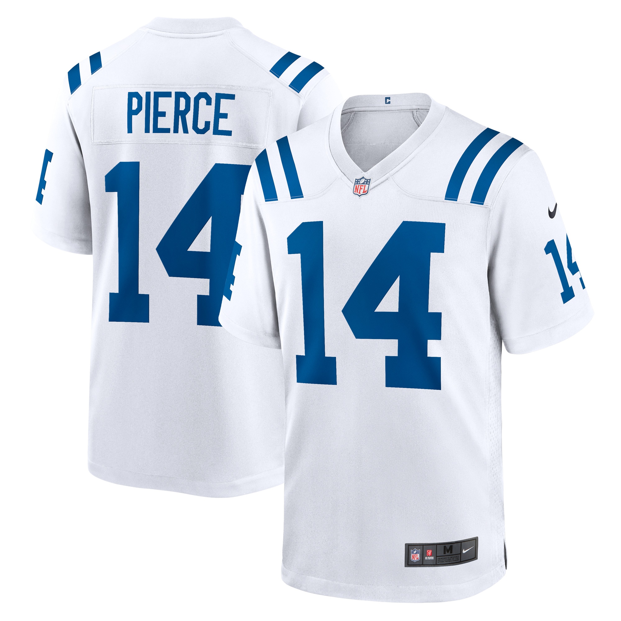 Men's Indianapolis Colts Alec Pierce White Away Game Player Jersey Js1229