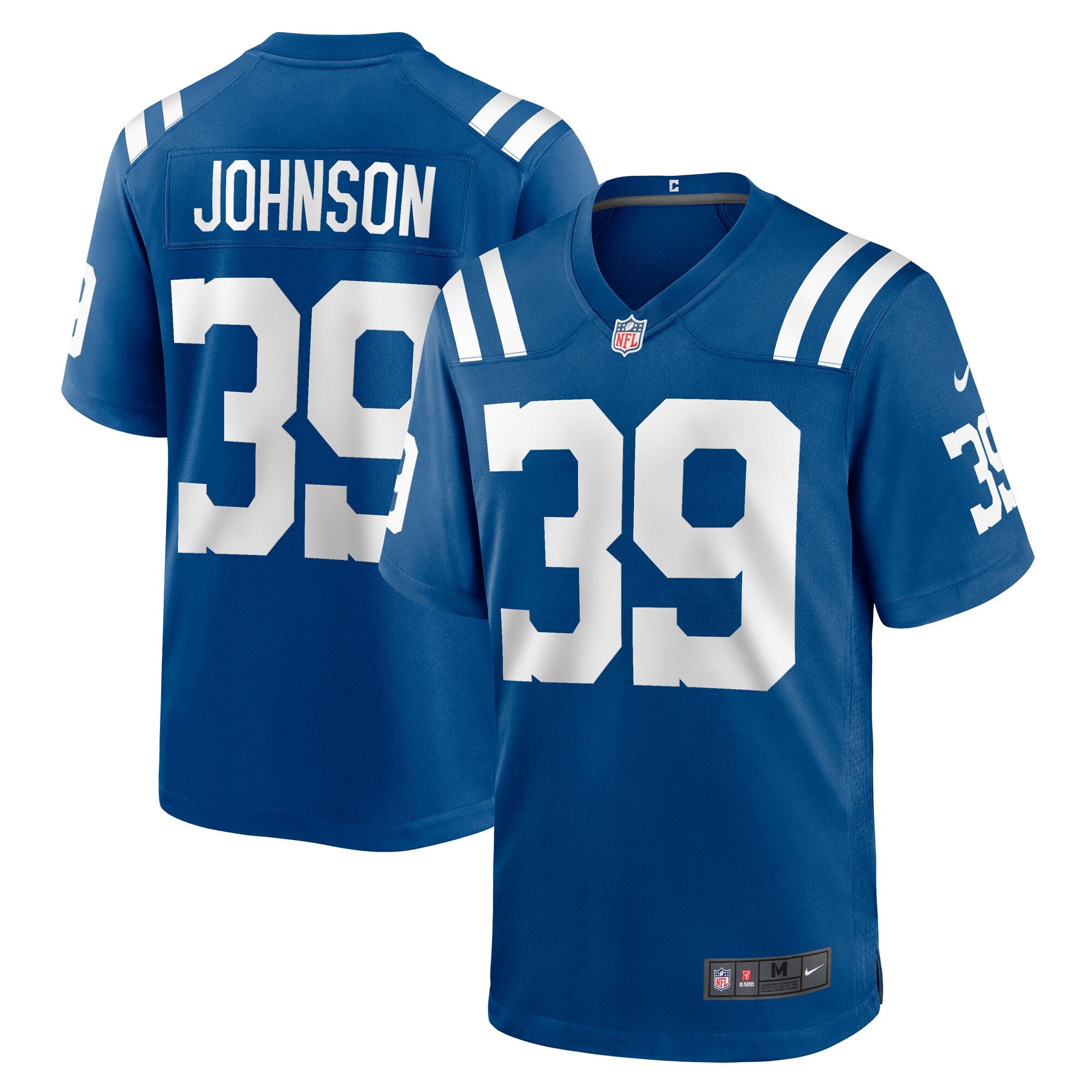 Men's Indianapolis Colts Alex Johnson Royal Team Game Jersey Js2192