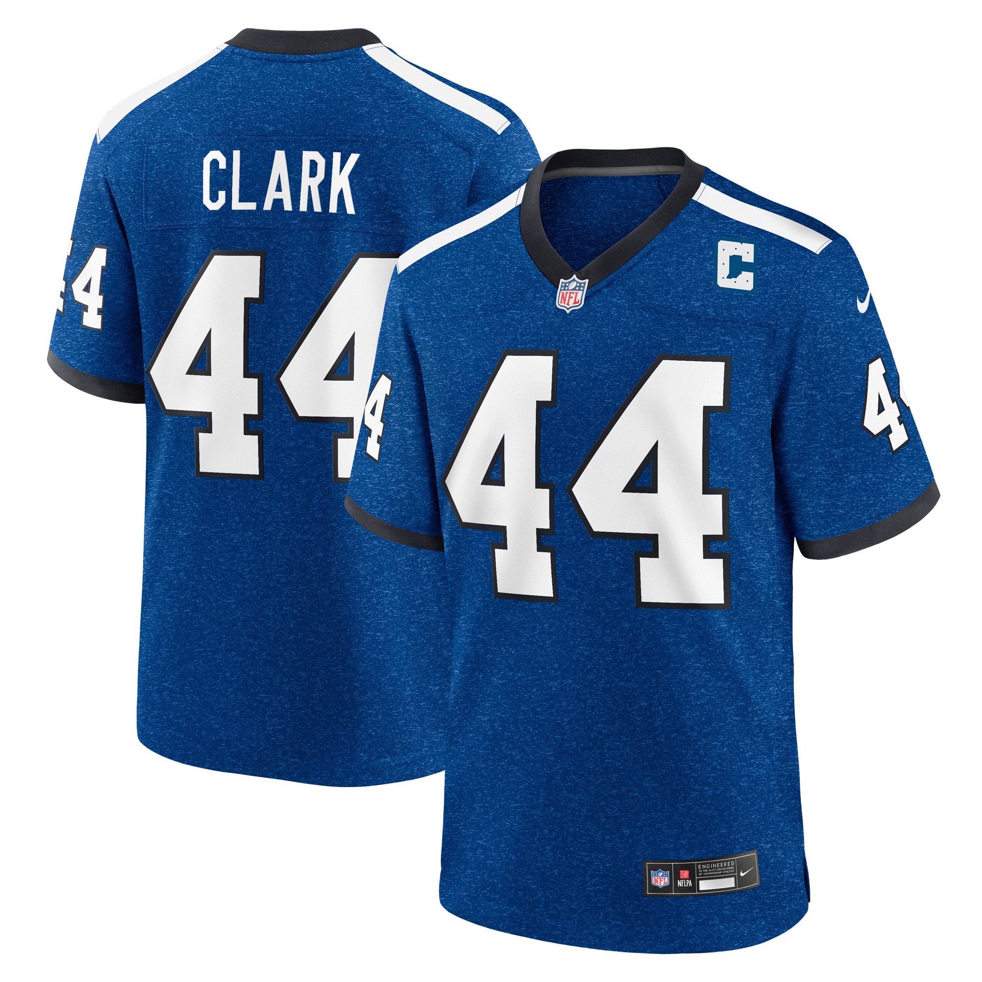 Men's Indianapolis Colts Dallas Clark Royal Indiana Nights Alternate Game Jersey Js1328