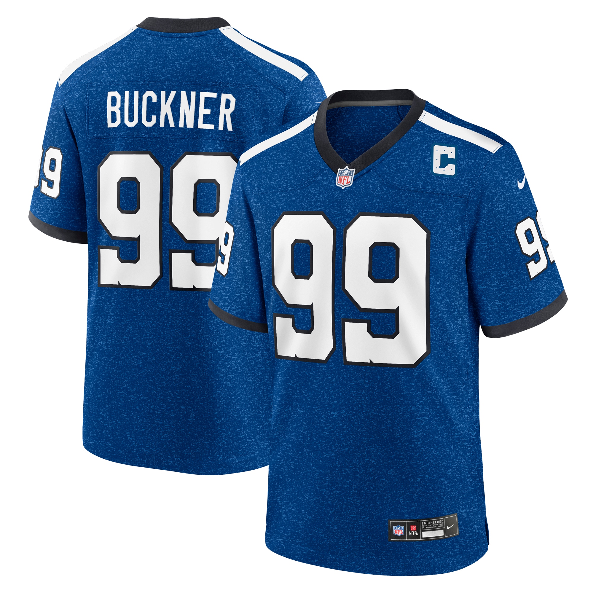 Men's Indianapolis Colts Deforest Buckner Royal Indiana Nights Alternate Game Jersey Js7833