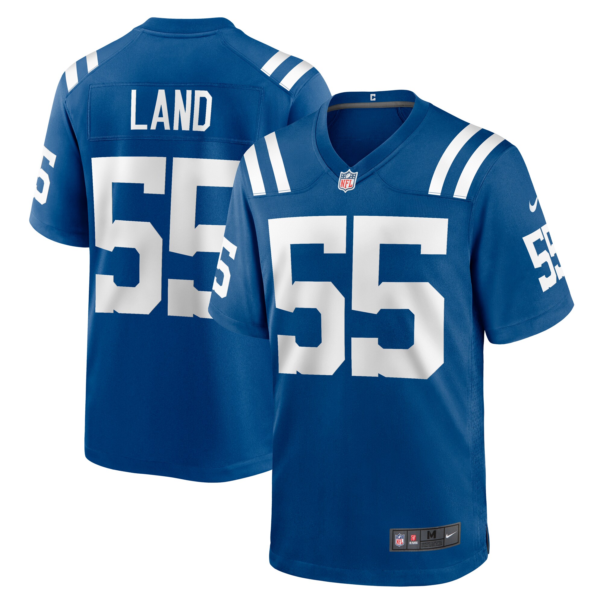 Men's Indianapolis Colts Isaiah Land Royal Team Game Jersey Js5171