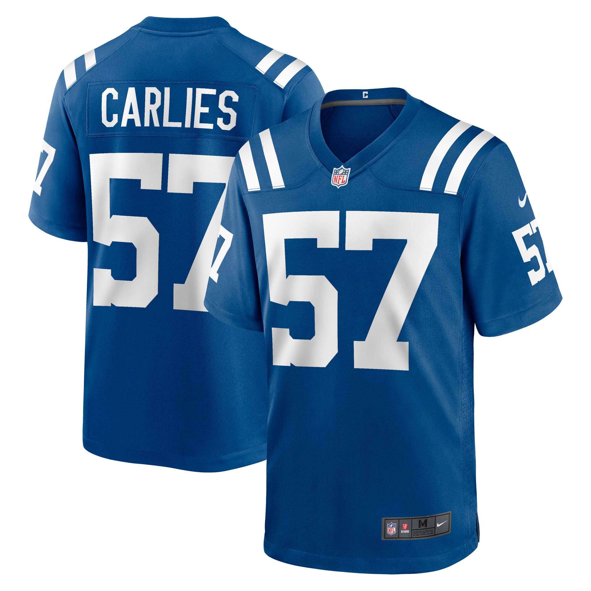 Men's Indianapolis Colts Jaylon Carlies Royal Game Jersey Js6169