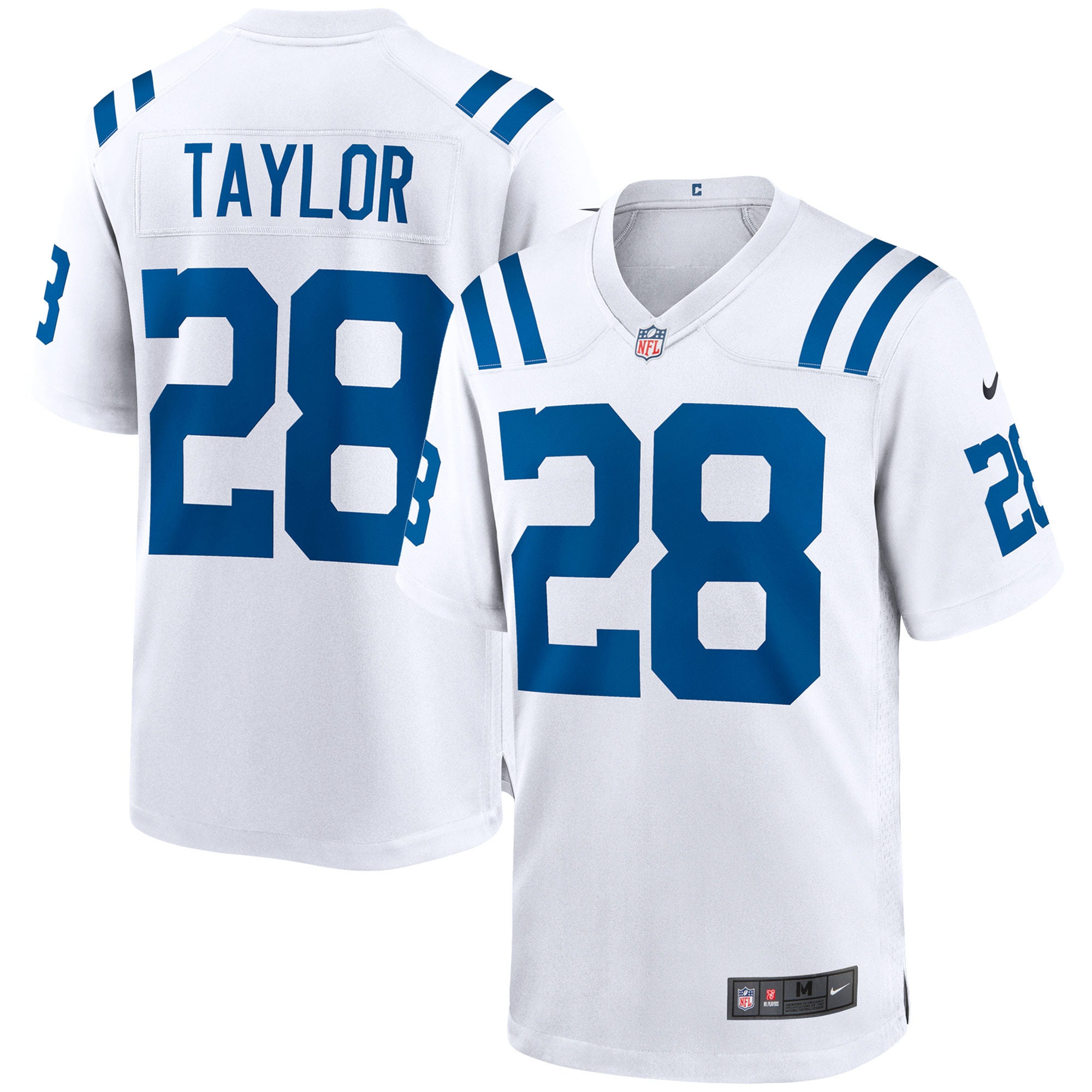 Men's Indianapolis Colts Jonathan Taylor White Game Jersey Js2935