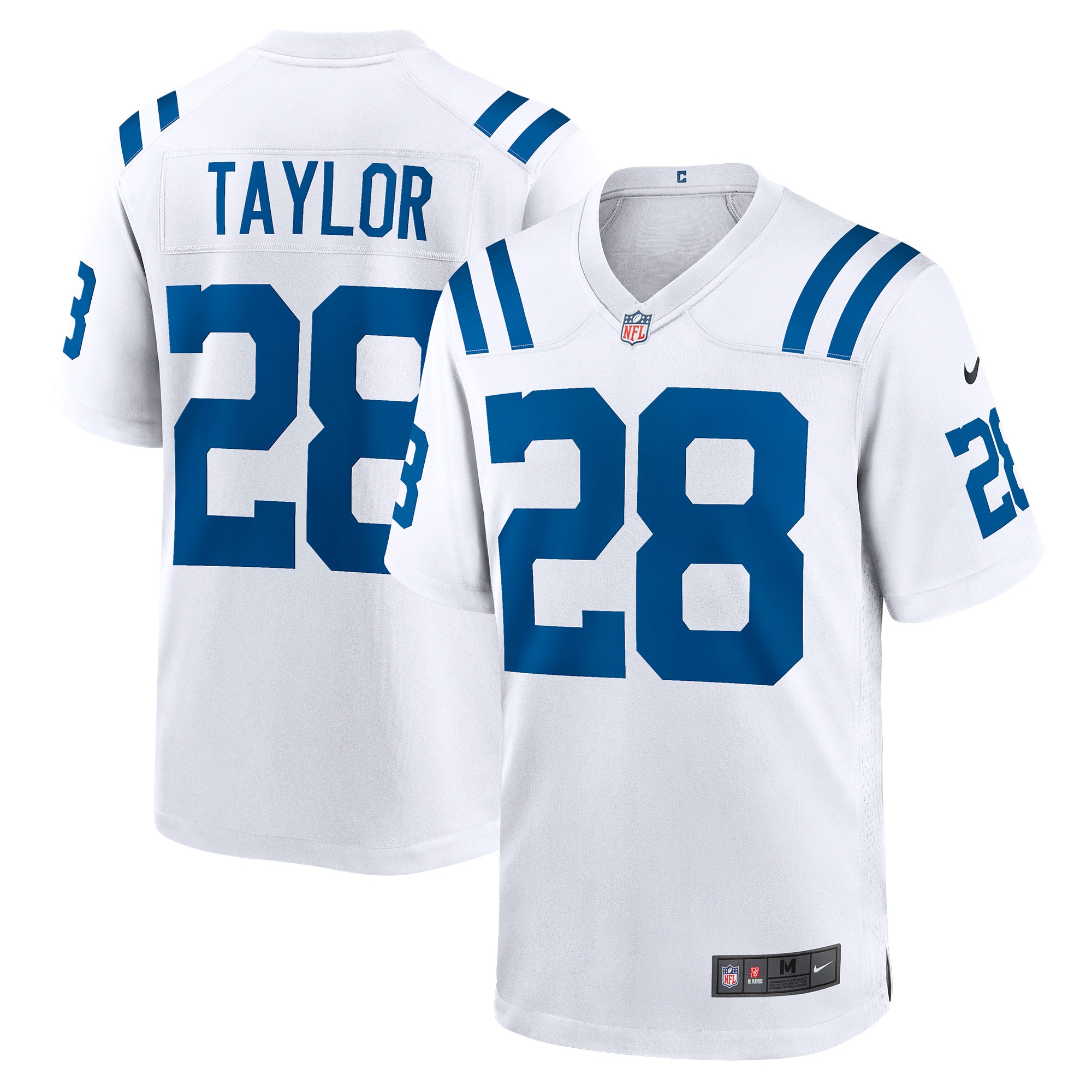 Men's Indianapolis Colts Jonathan Taylor White Player Game Jersey Js5737
