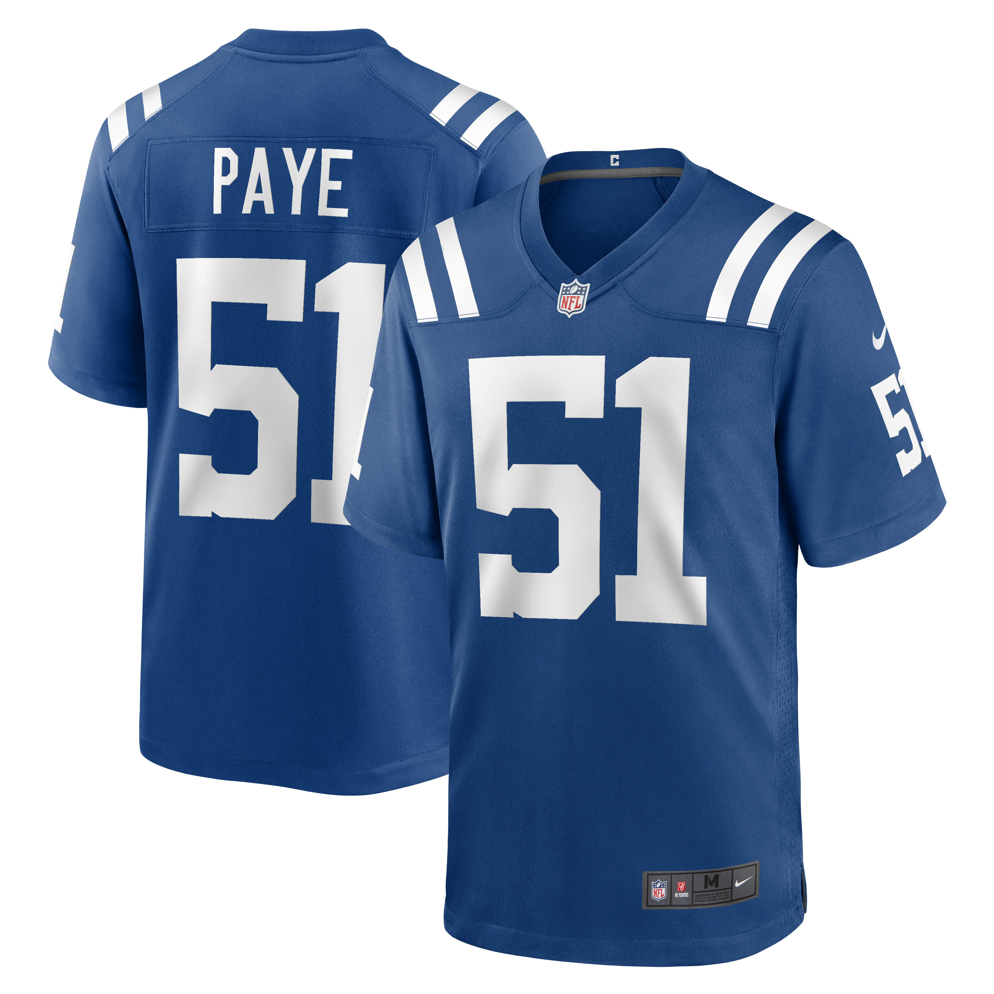 Men's Indianapolis Colts Kwity Paye Royal Game Jersey Js2063