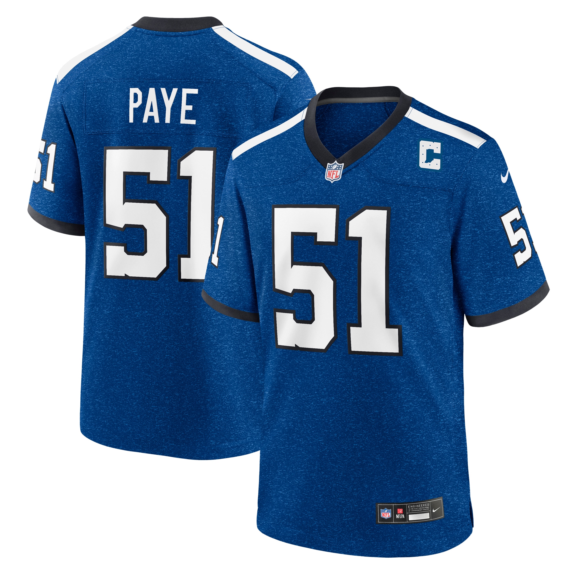 Men's Indianapolis Colts Kwity Paye Royal Indiana Nights Alternate Game Jersey Js1421