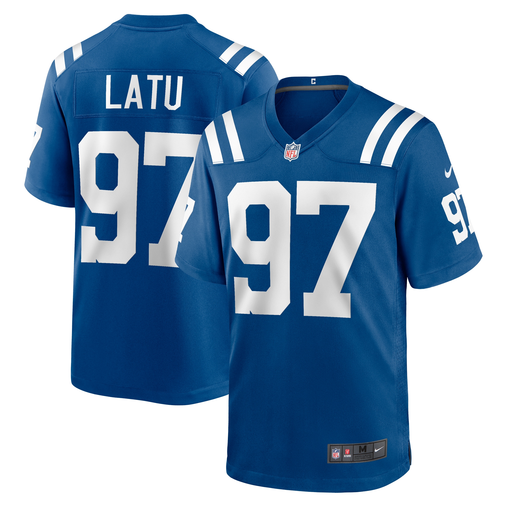 Men's Indianapolis Colts Laiatu Latu Royal Player Game Jersey Js6242