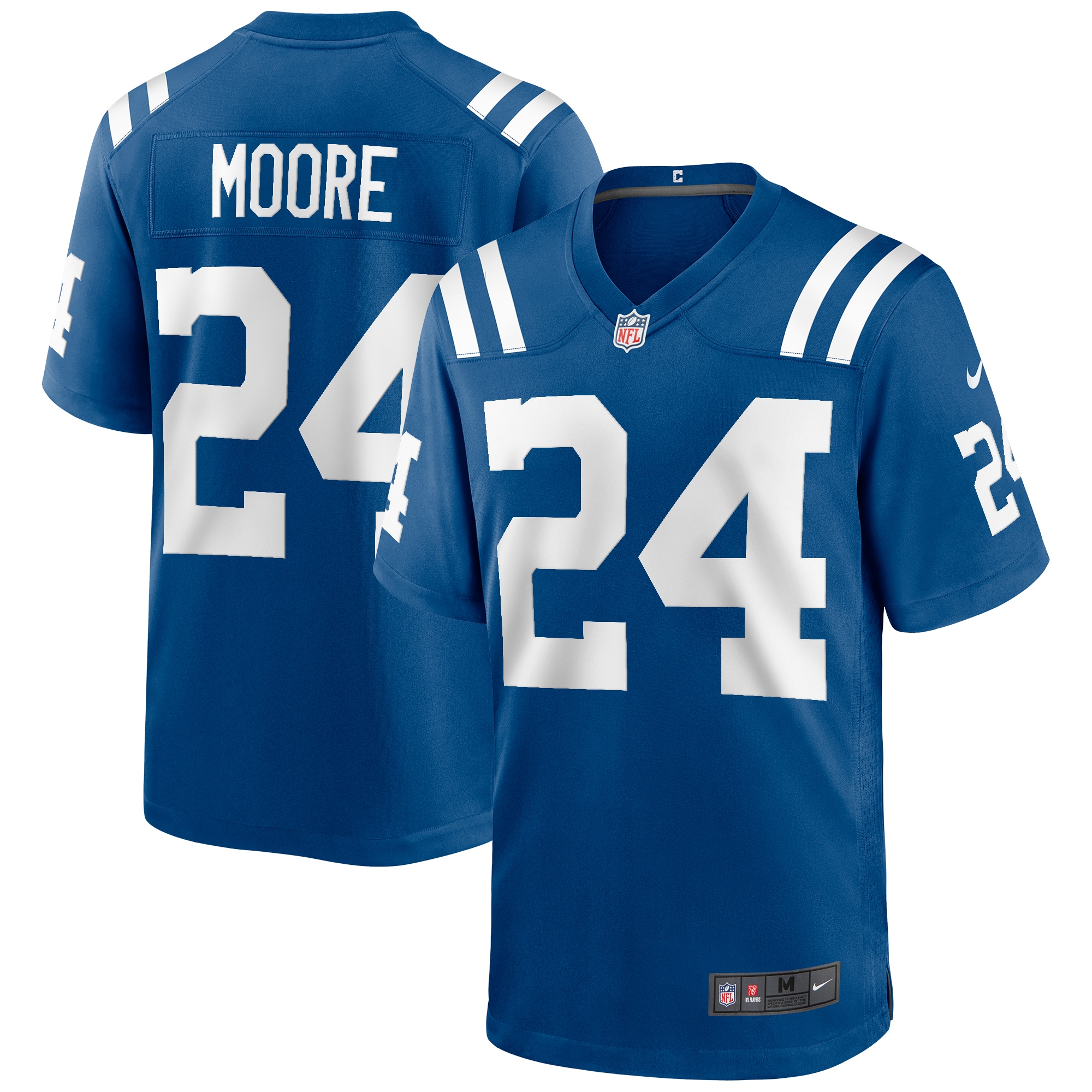 Men's Indianapolis Colts Lenny Moore Royal Game Retired Player Jersey Js8517