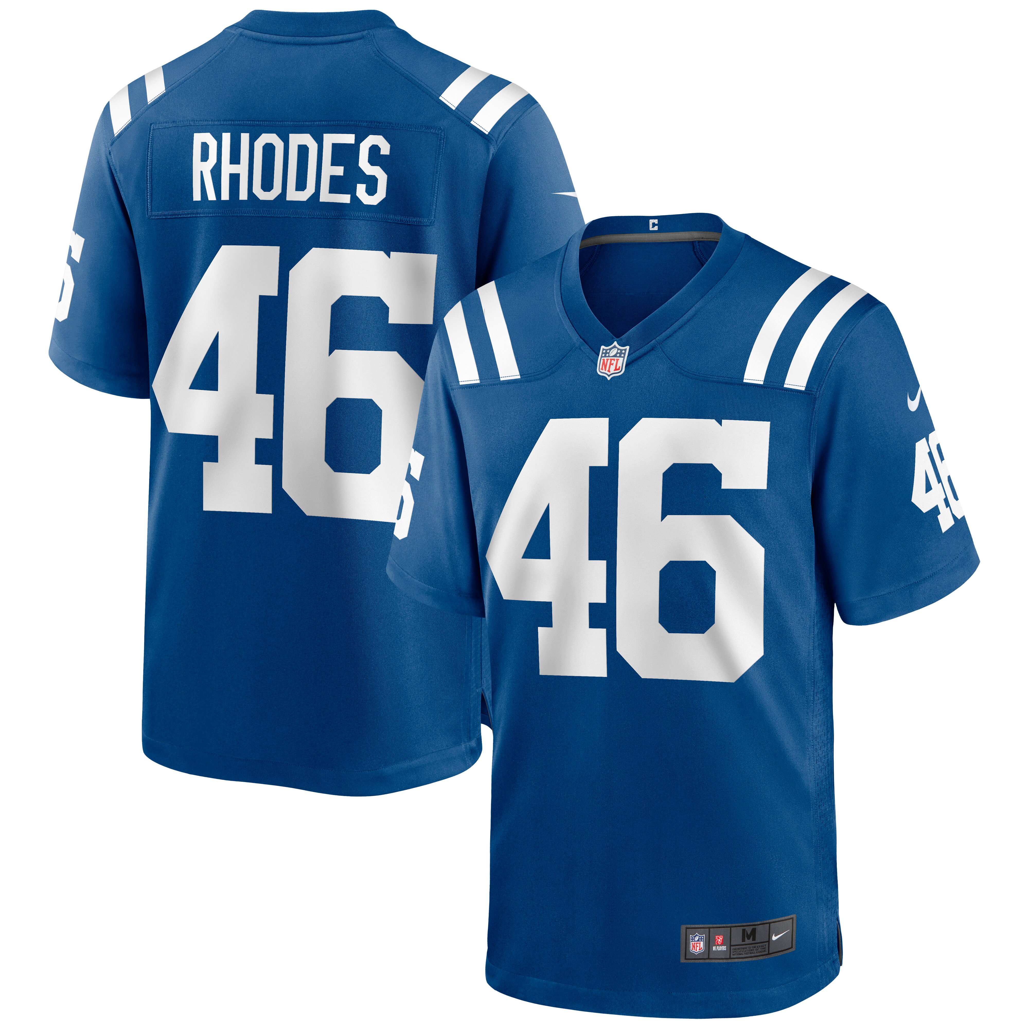 Men's Indianapolis Colts Luke Rhodes Royal Game Jersey Js5998