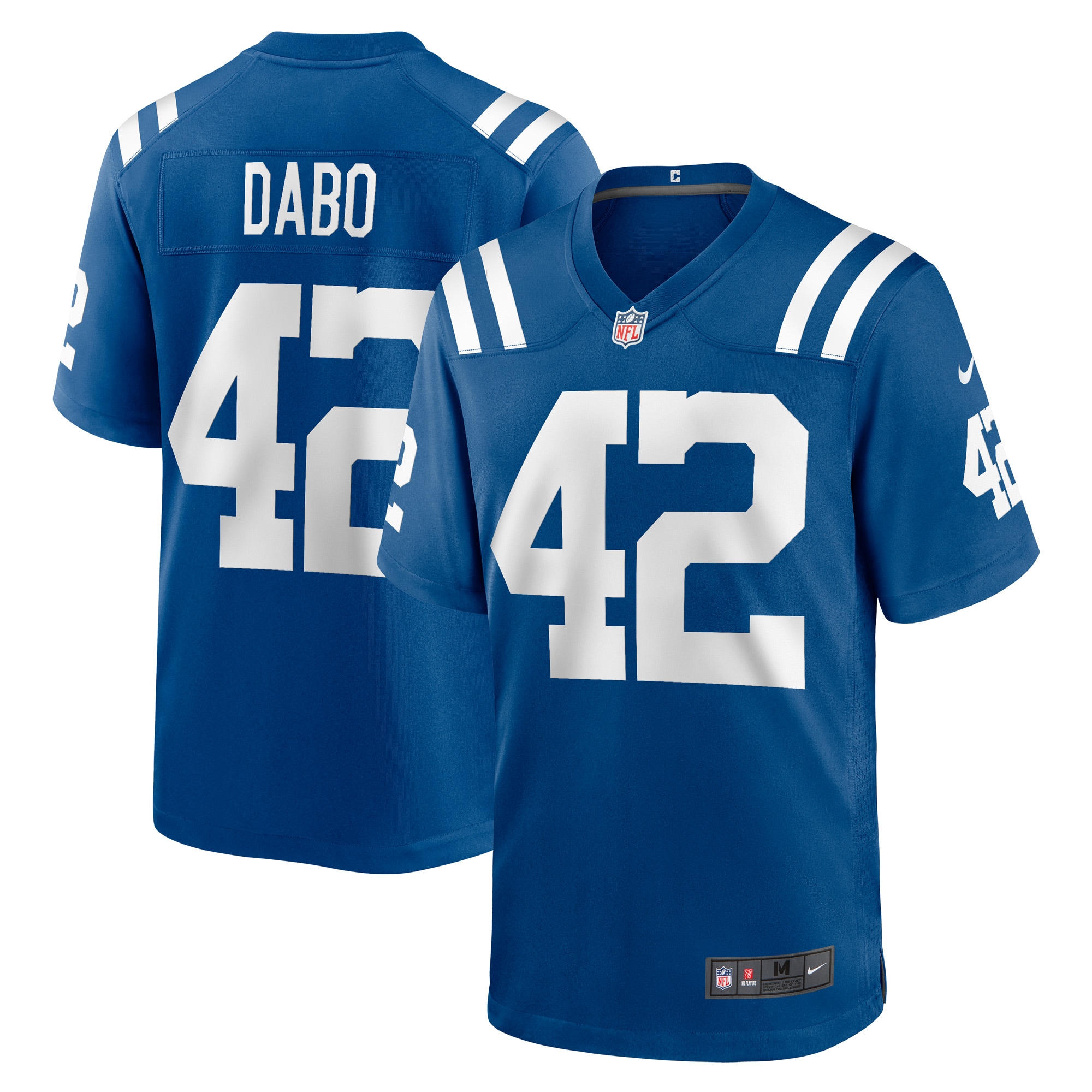 Men's Indianapolis Colts Marcel Dabo Royal Game Player Jersey Js4320