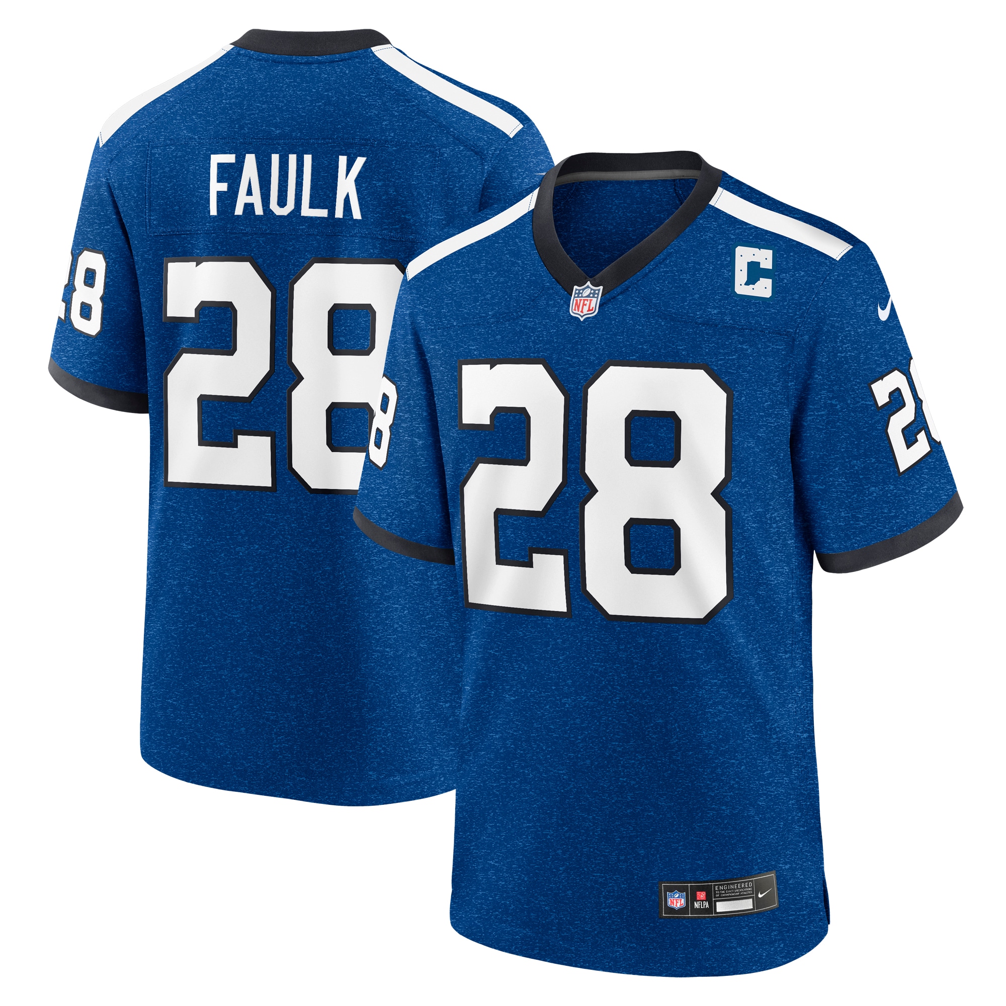 Men's Indianapolis Colts Marshall Faulk Royal Indiana Nights Alternate Game Jersey Js8932