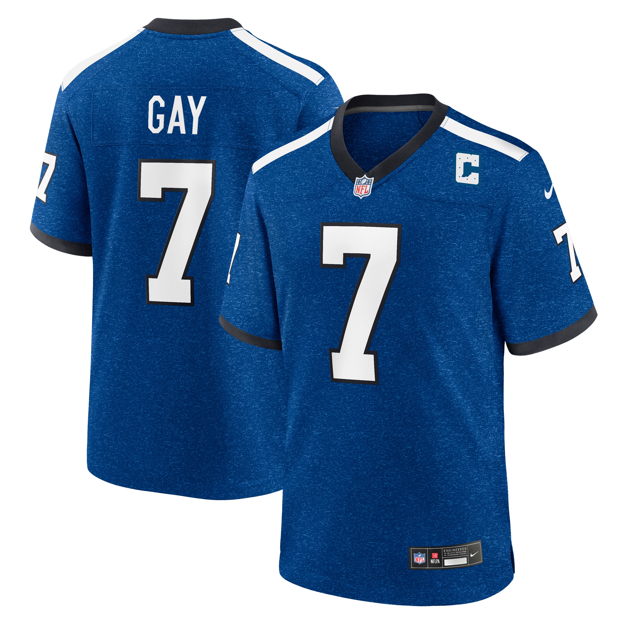 Men's Indianapolis Colts Matt Gay Royal Indiana Nights Alternate Game Jersey Js8232