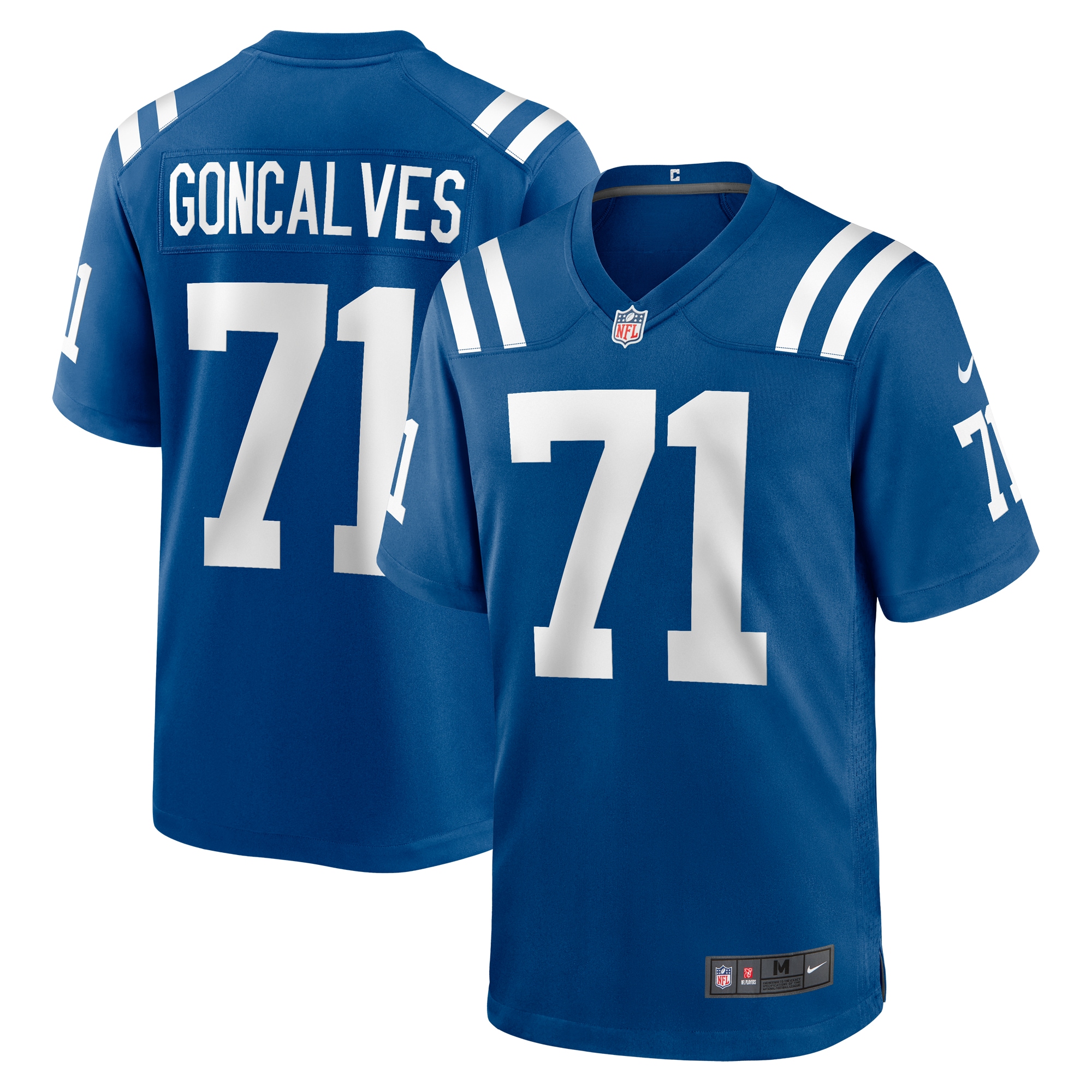 Men's Indianapolis Colts Matt Goncalves Royal Game Jersey Js2298