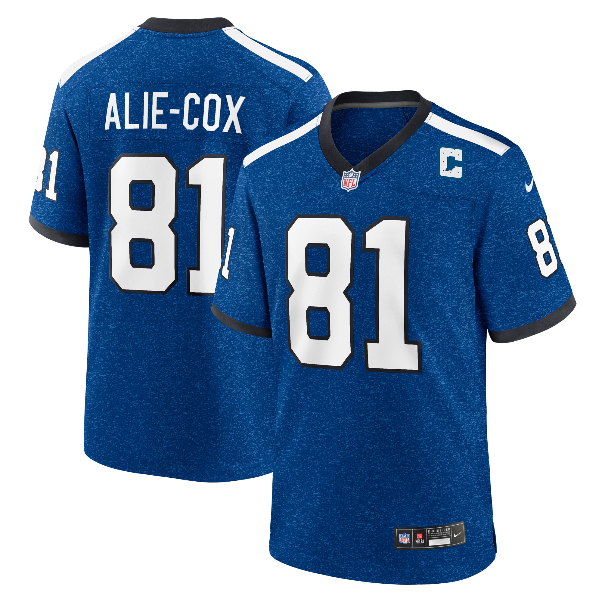Men's Indianapolis Colts Mo Alie Cox Royal Indiana Nights Alternate Game Jersey Js8394