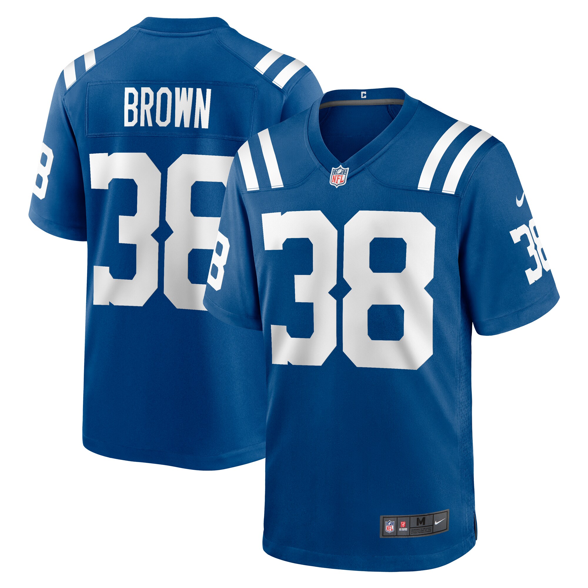 Men's Indianapolis Colts Pharaoh Brown Royal Game Player Jersey Js6729