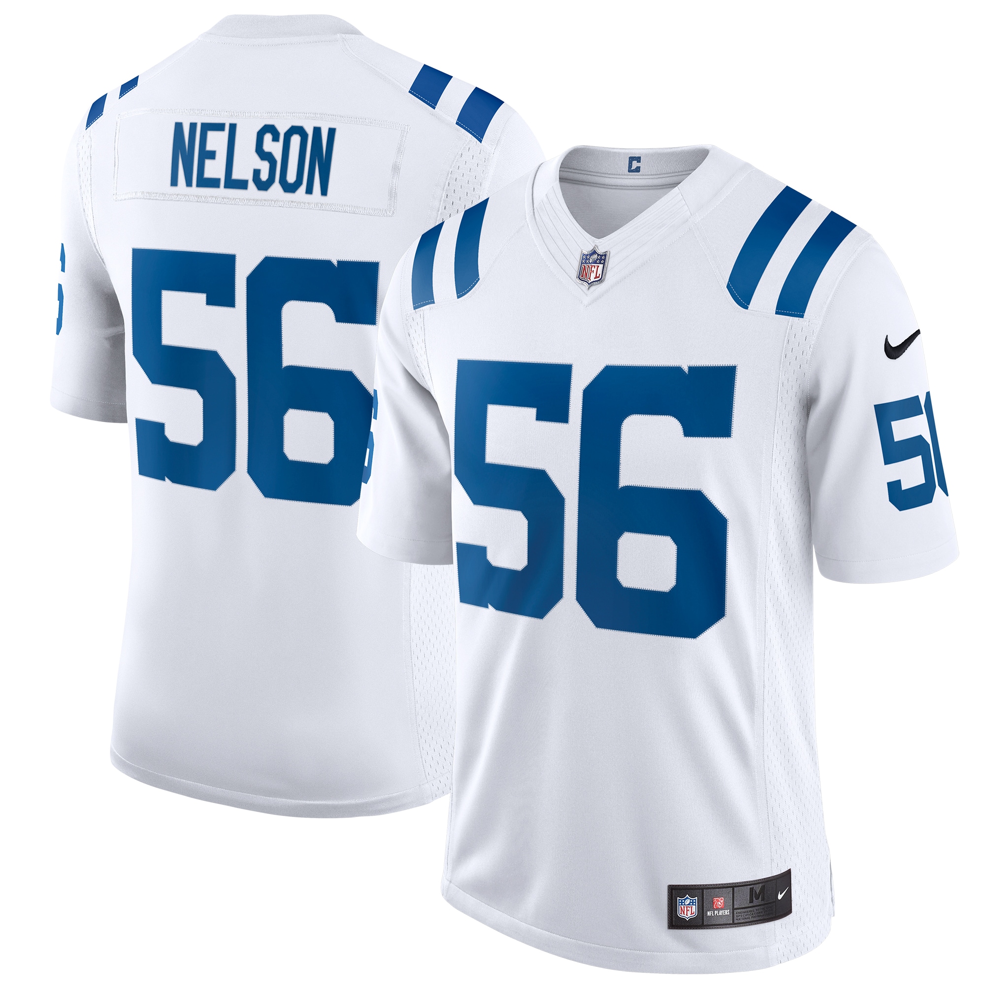 Men's Indianapolis Colts Quenton Nelson White Vapor Limited Jersey Js8706