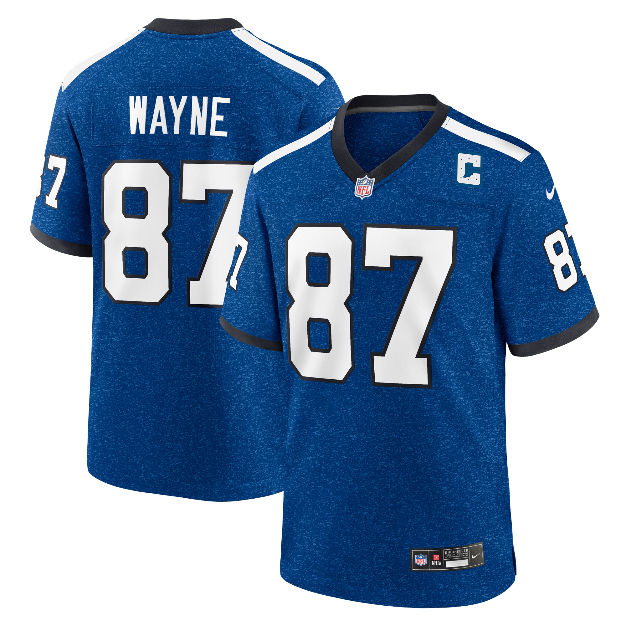 Men's Indianapolis Colts Reggie Wayne Royal Indiana Nights Alternate Game Jersey Js5882