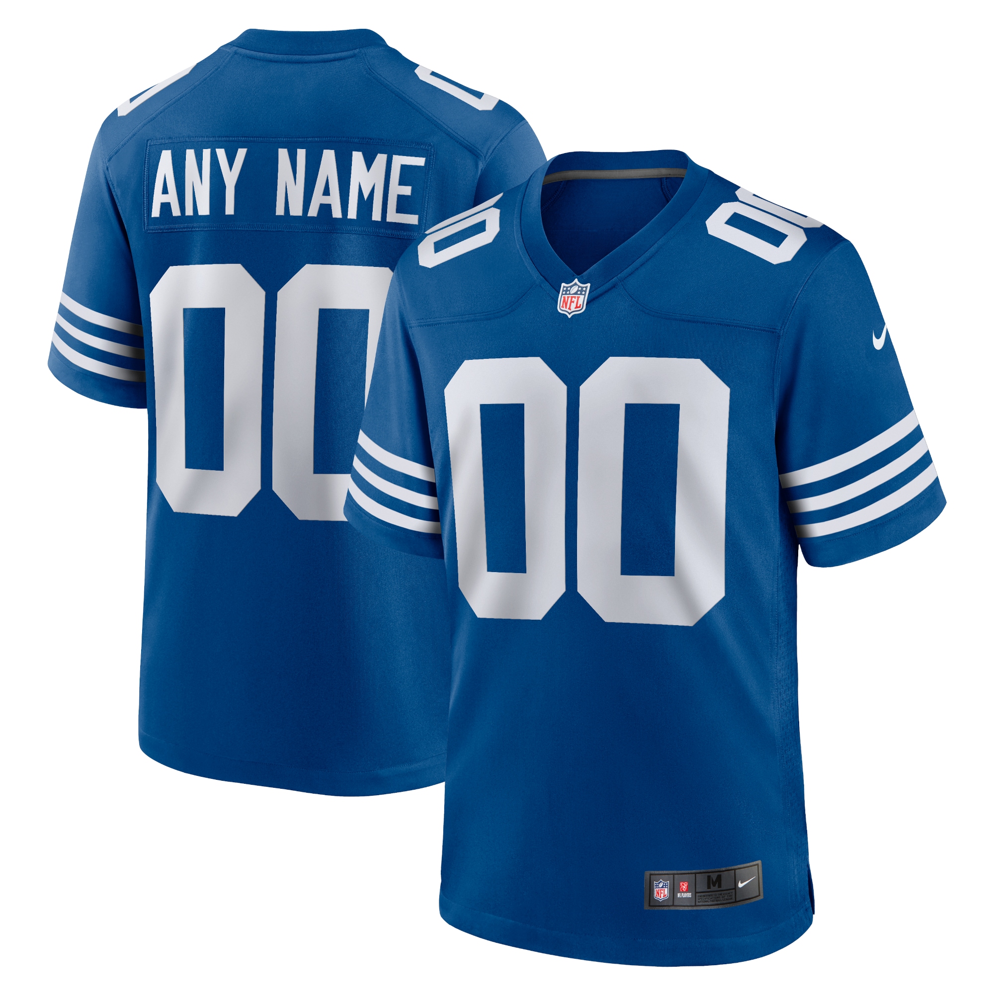 Men's Indianapolis Colts Royal Alternate Custom Jersey Js5656