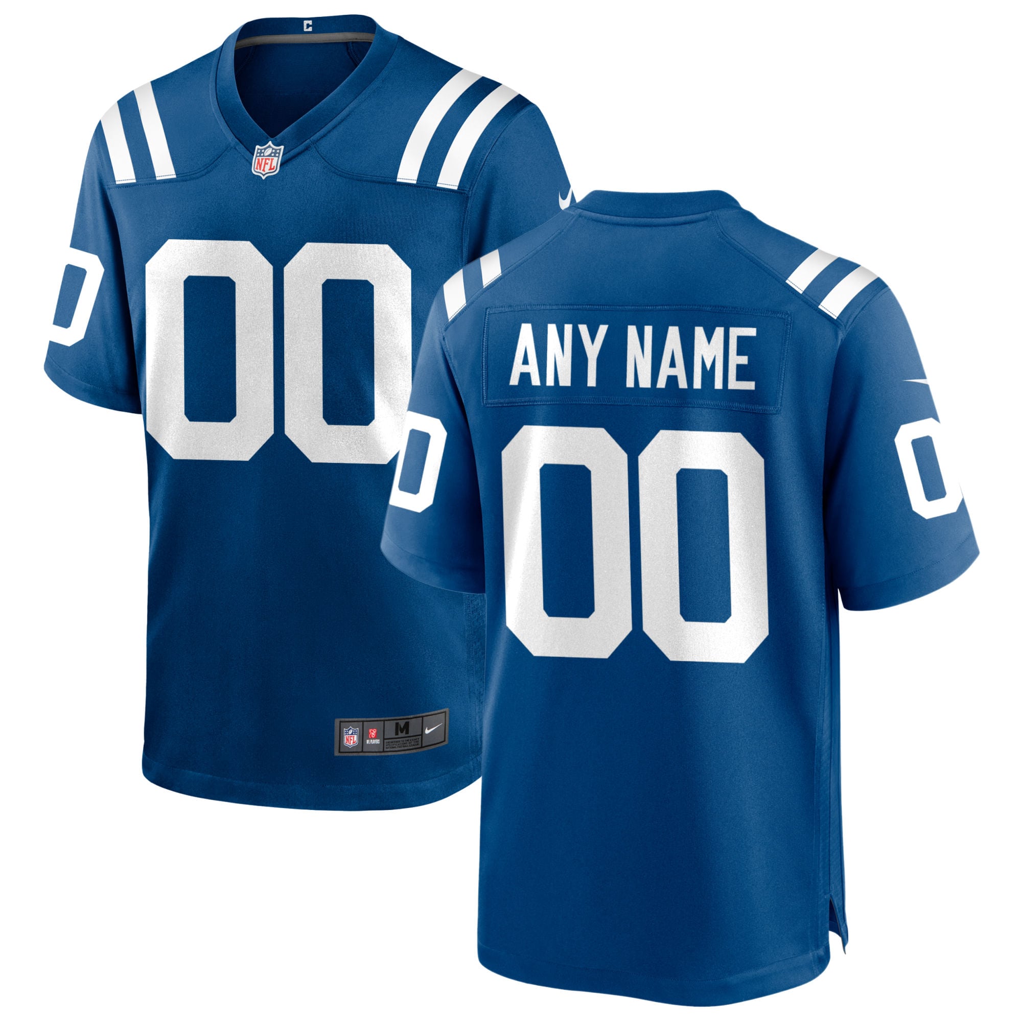 Men's Indianapolis Colts Royal Custom Game Jersey Js7994
