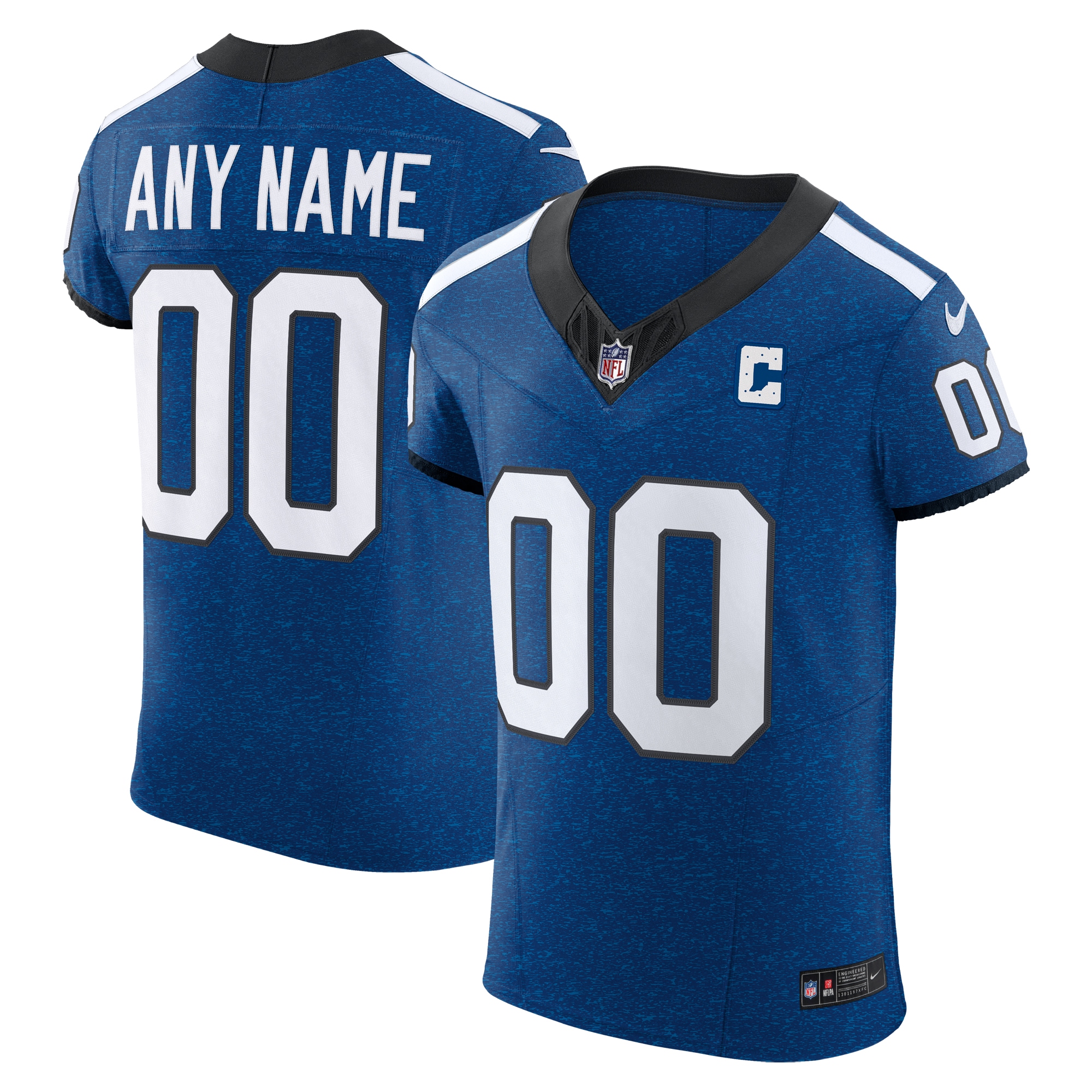 Men's Indianapolis Colts Royal Vapor F.u.s.e. Elite Custom Jersey Js7810