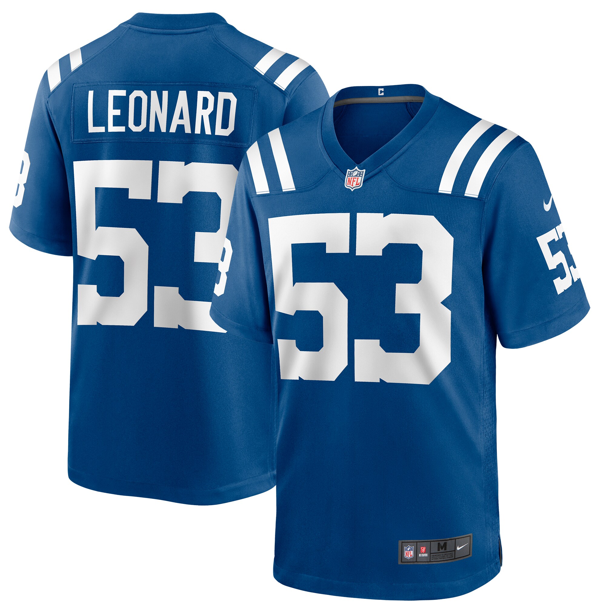 Men's Indianapolis Colts Shaquille Leonard Royal Game Jersey Js1558