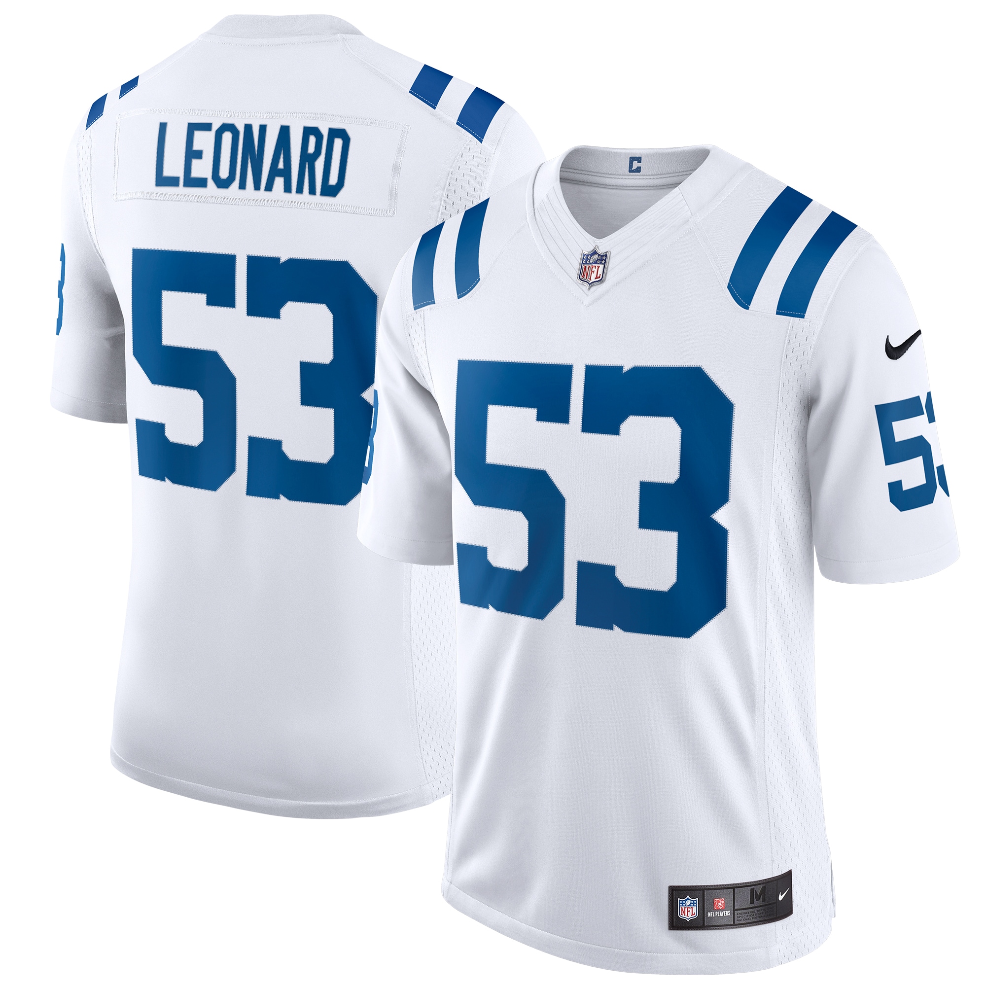Men's Indianapolis Colts Shaquille Leonard White Vapor Limited Jersey Js2902