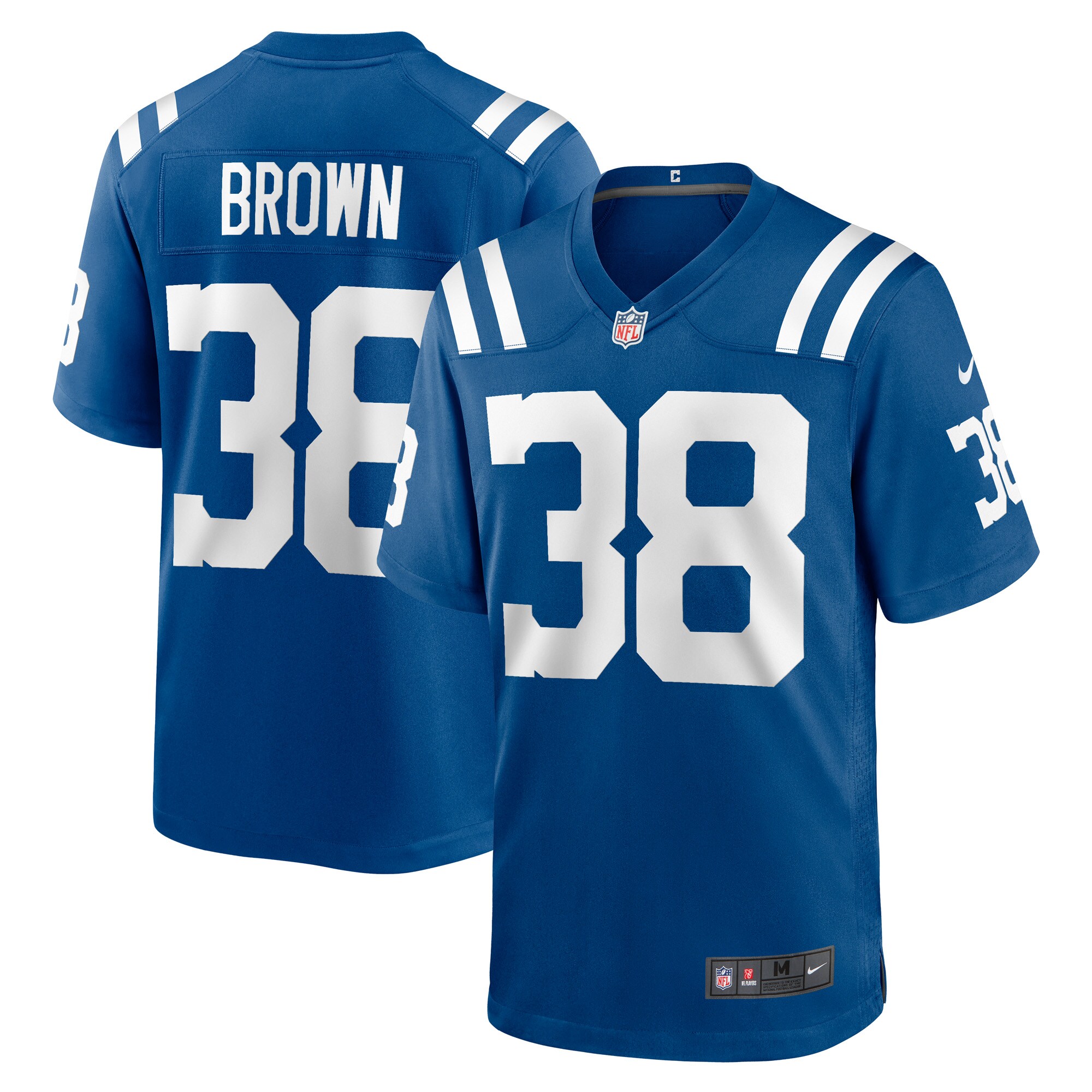 Men's Indianapolis Colts Tony Brown Royal Player Game Jersey Js7517
