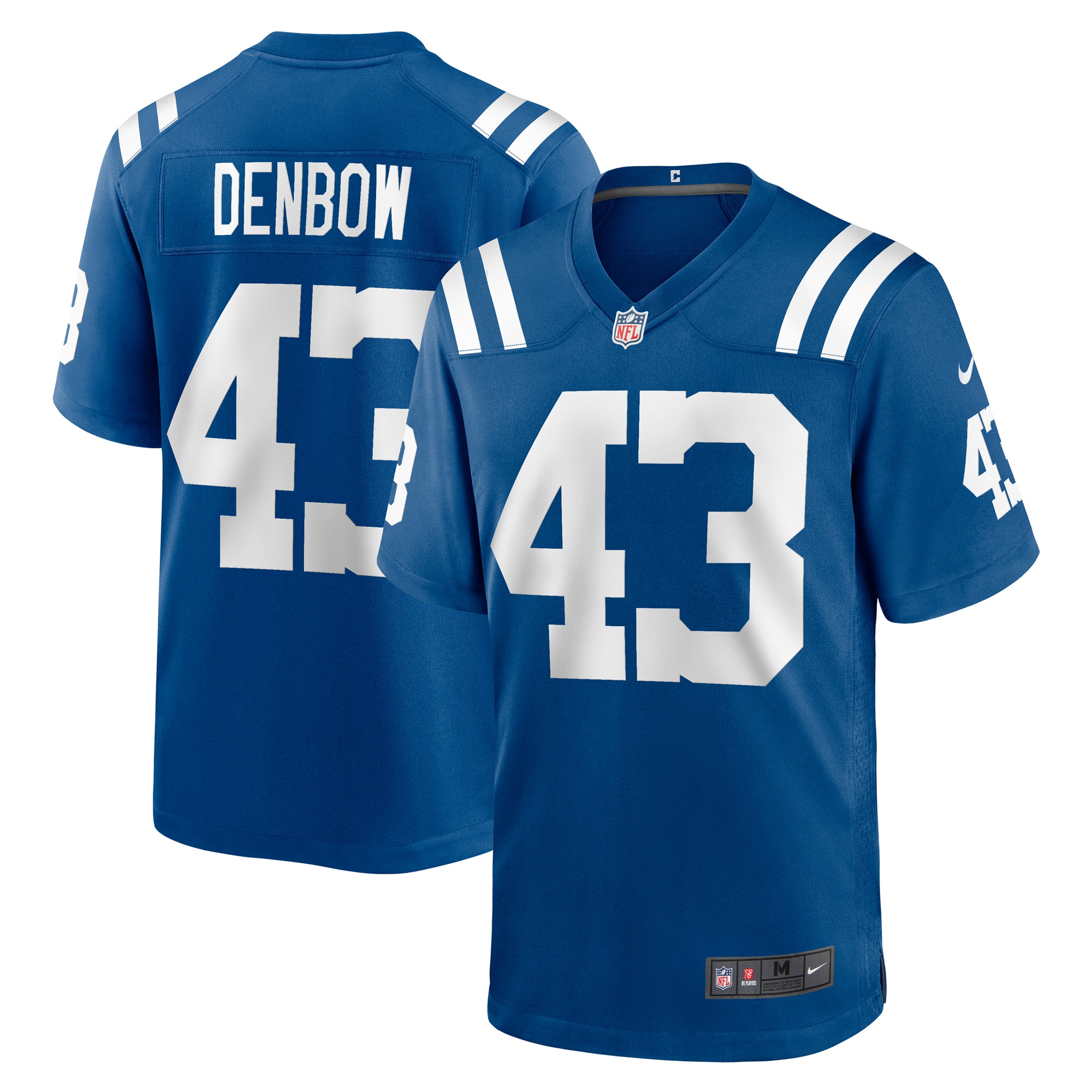 Men's Indianapolis Colts Trevor Denbow Royal Game Player Jersey Js5801