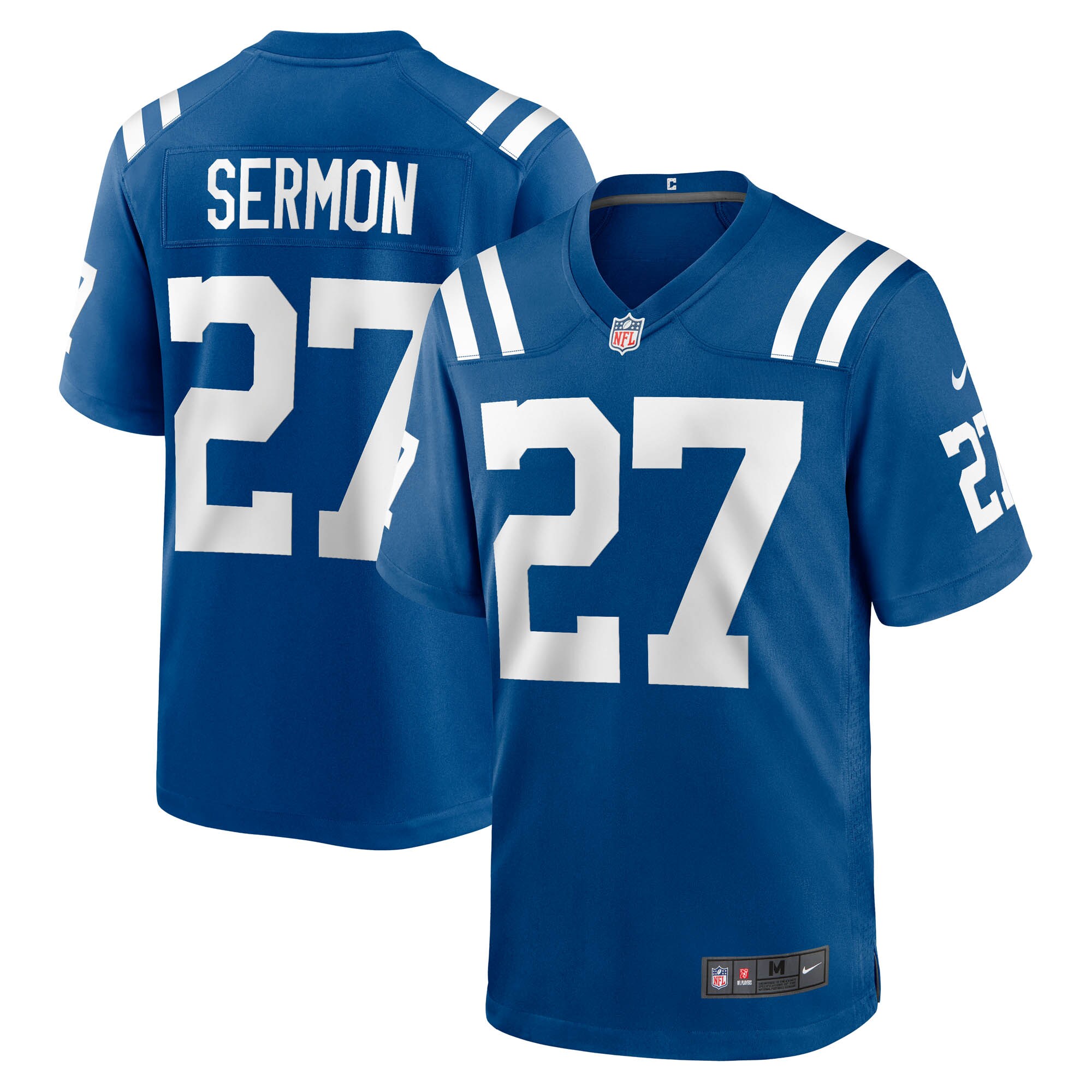 Men's Indianapolis Colts Trey Sermon Royal Game Jersey Js9412