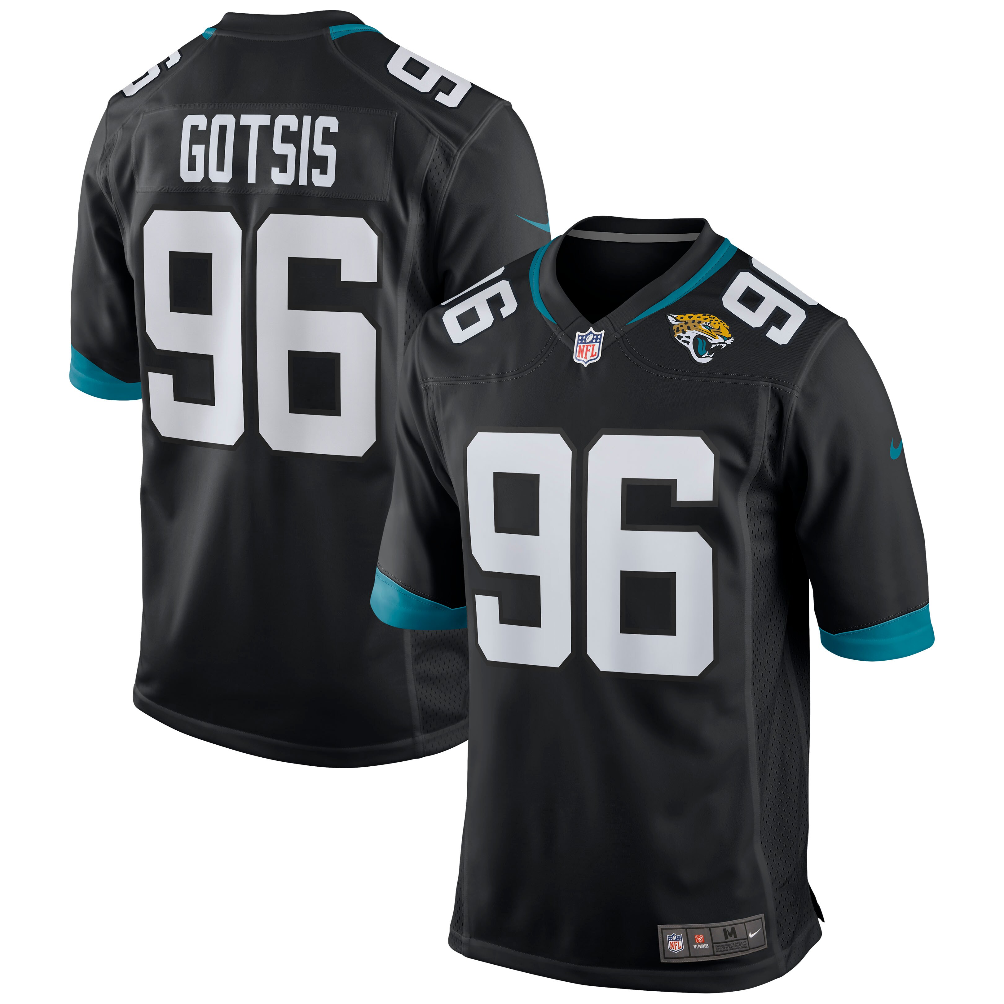 Men's Jacksonville Jaguars Adam Gotsis Black Game Jersey Js7485
