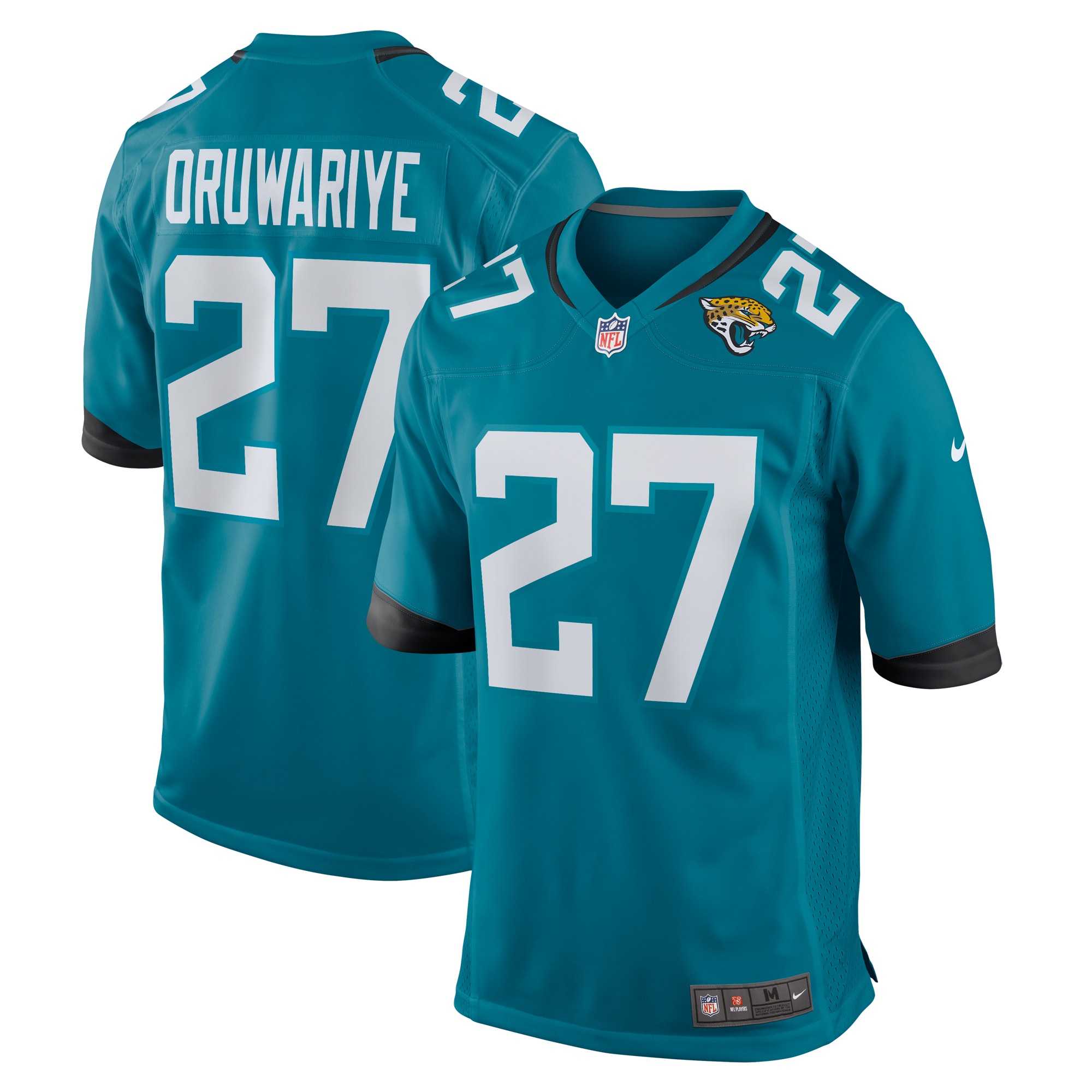 Men's Jacksonville Jaguars Amani Oruwariye Teal Game Jersey Js2248