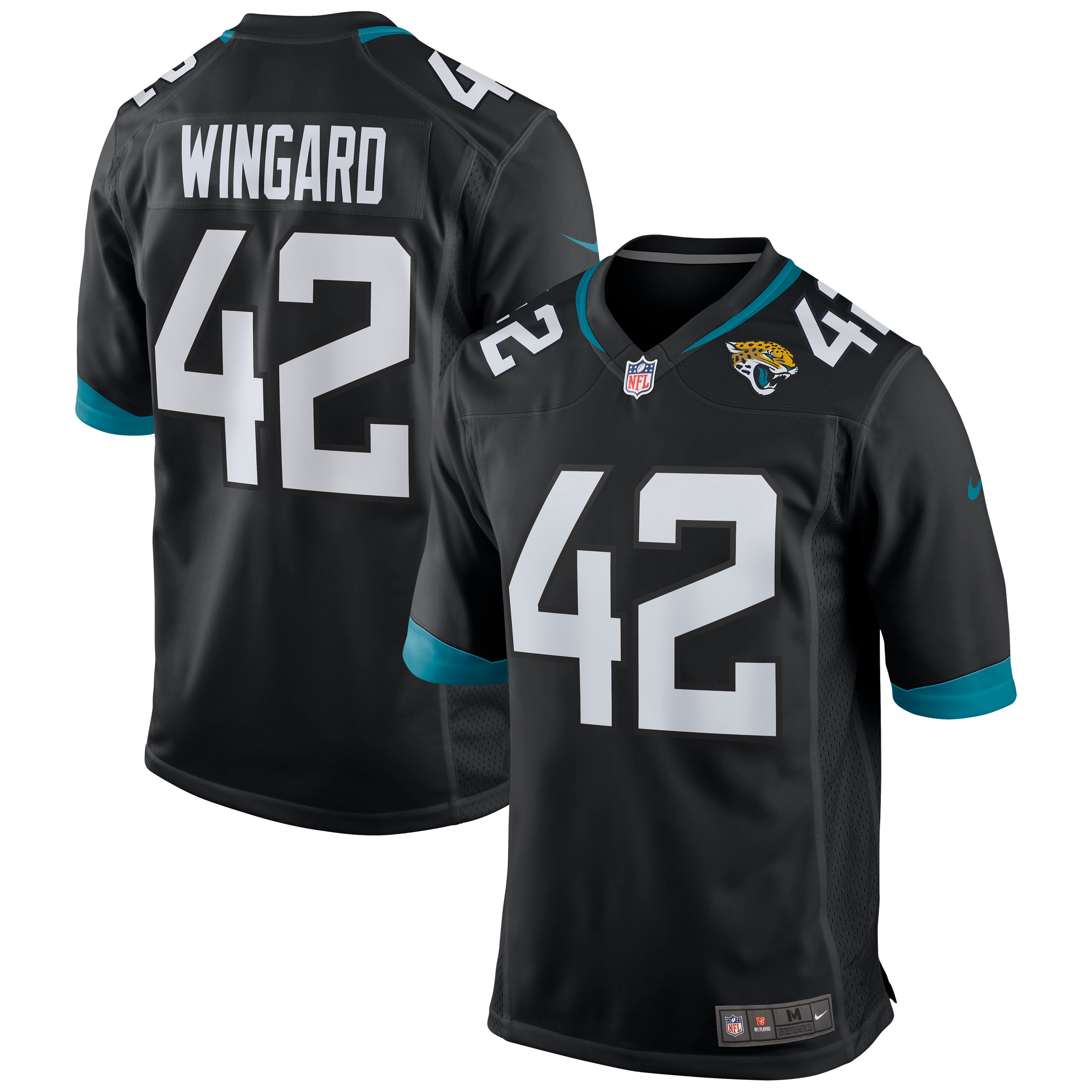 Men's Jacksonville Jaguars Andrew Wingard Black Game Jersey Js7930