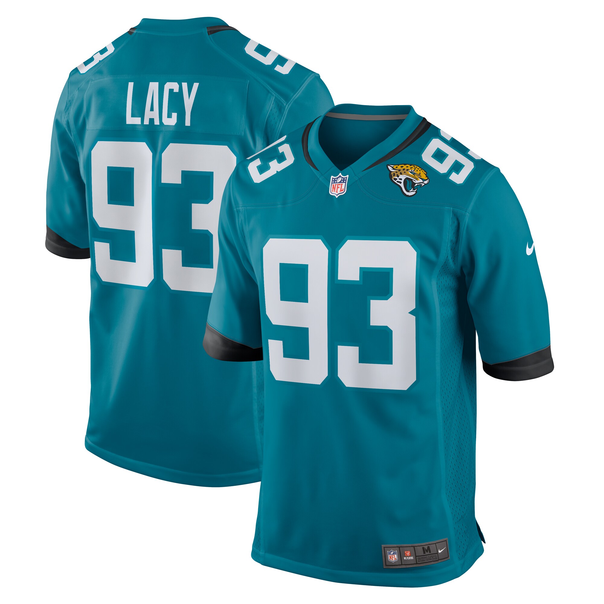 Men's Jacksonville Jaguars Tyler Lacy Teal Team Game Jersey Js5602