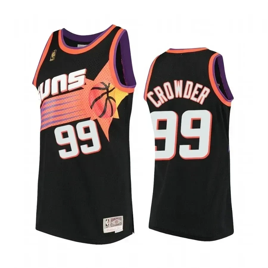 Men's Jae Crowder 99 Phoenix Suns Hardwood Classics Jersey Black