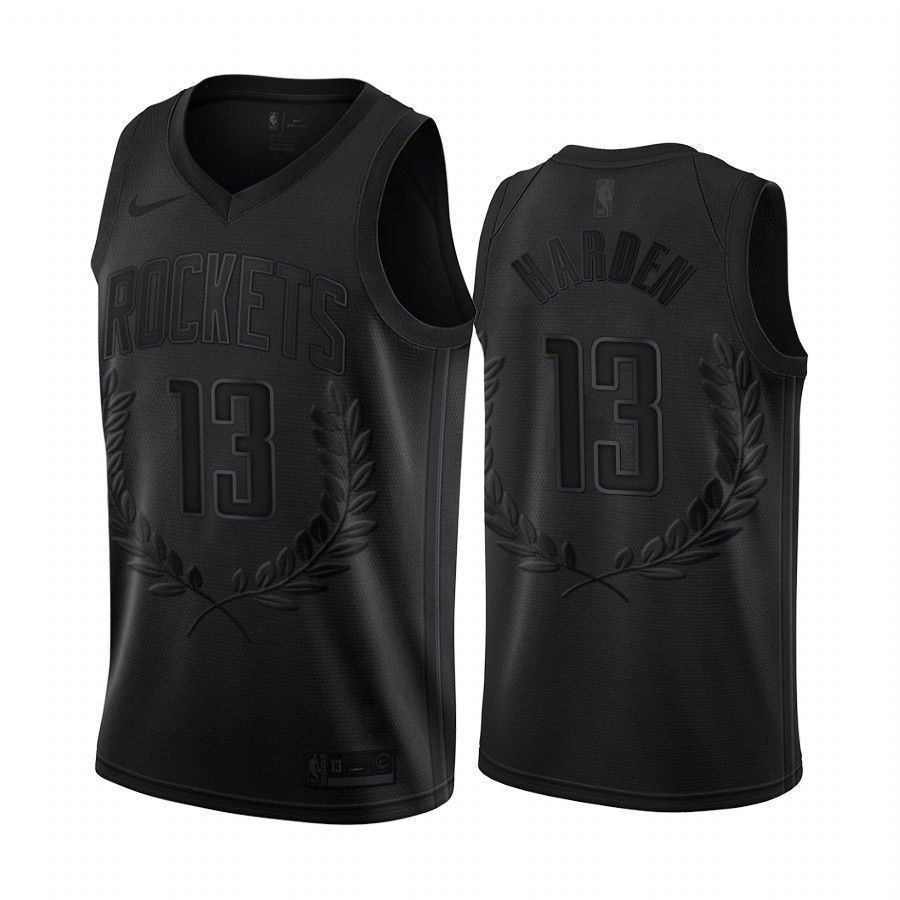 Men's James Harden 13 Houston Rockets Black Mvp Jersey