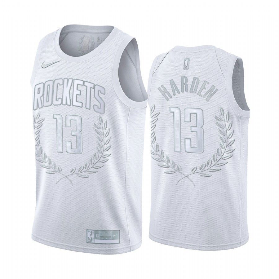 Men's James Harden 13 Houston Rockets White Mvp Jersey