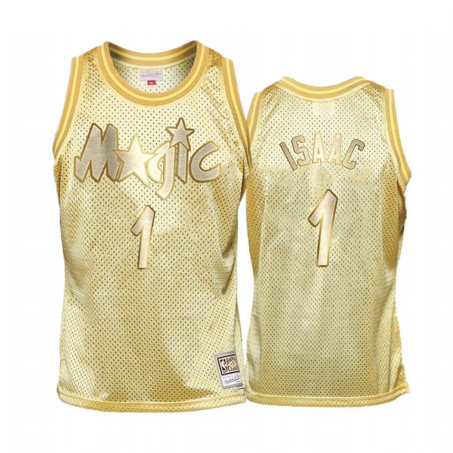 Men's Jonathan Isaac 1 Orlando Magic Gold Midas Sm Jersey
