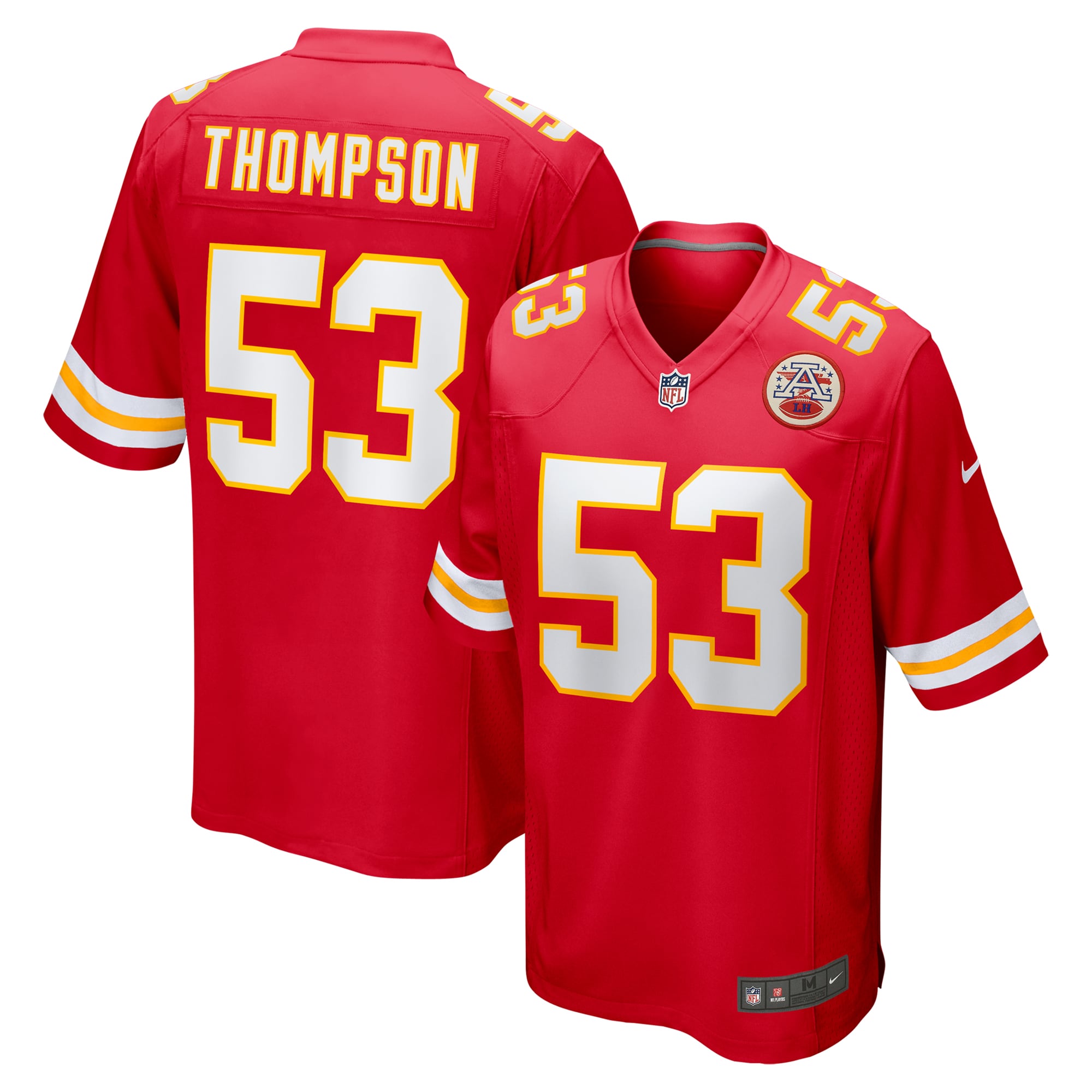 Men's Kansas City Chiefs Bj Thompson Red Game Jersey Js2607