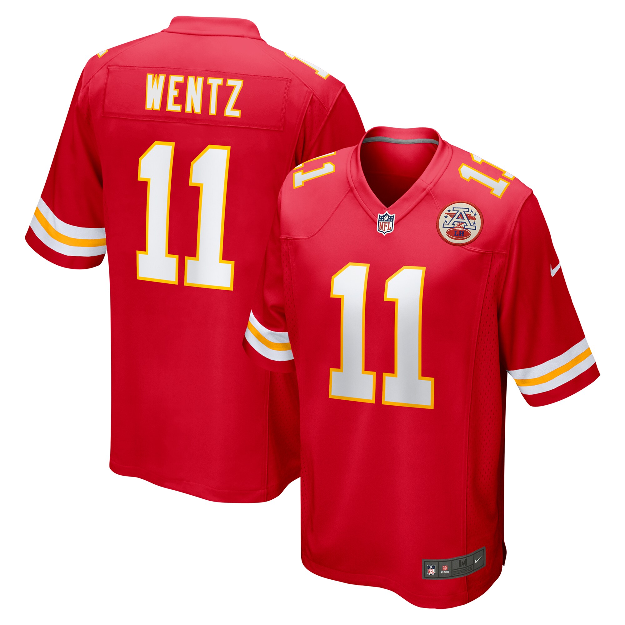 Men's Kansas City Chiefs Carson Wentz Red Game Jersey Js3877